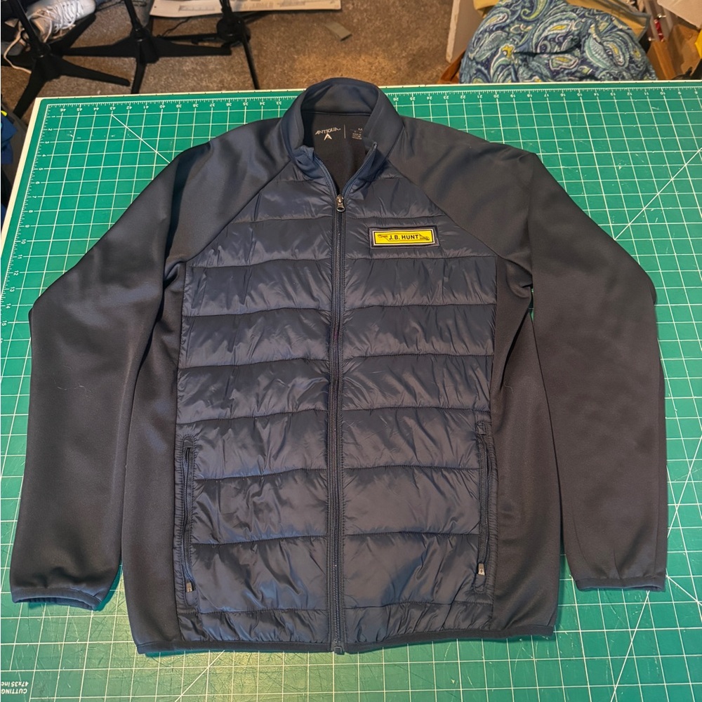 Jbhunt Antigua Classic Blue Bomber Jacket